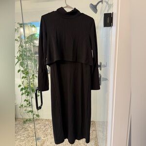 Old Navy Maternity Black Long Sleeve Dress
